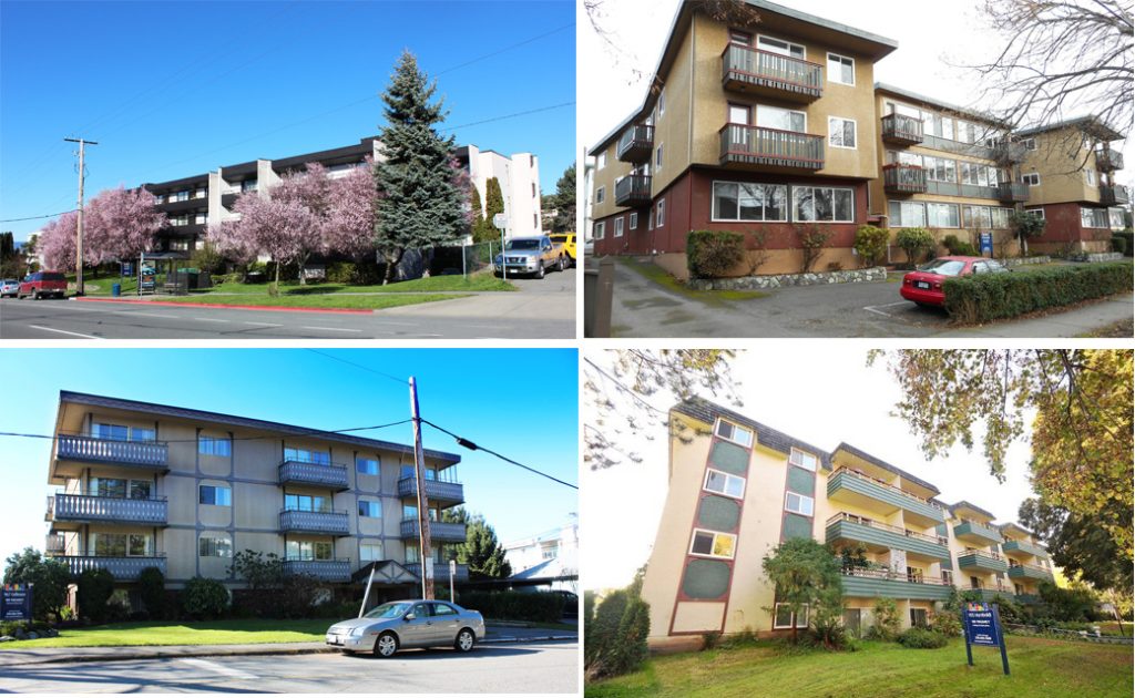 Victoria Fairfield Apartment Portfolio
Victoria, BC
Portfolio / 4 Buildings / 169 Units
SOLD: $29,000,000 (2015)