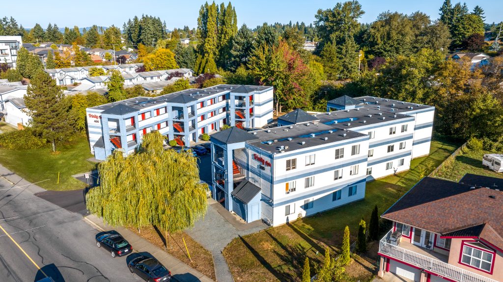 Trinity Apartments
380 & 400 Third Street, Nanaimo, BC
Well-Maintained 70 Suite Rental Building
Located less than 5 minutes from Downtown Nanaimo and Vancouver Island University
List Price: $13,375,000 | 5% Cap Rate