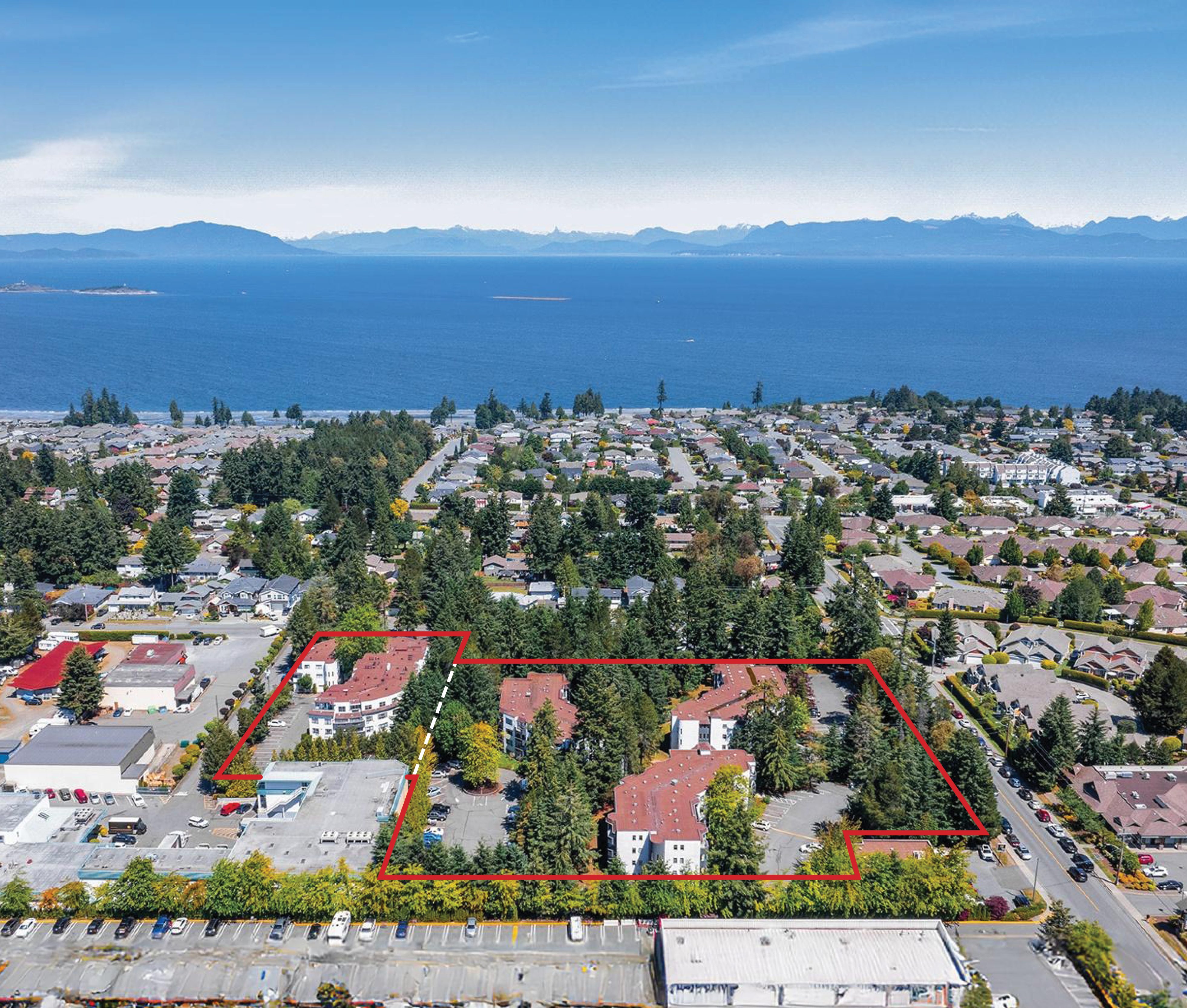 Woodgrove Pines
6597, 6599 & 6601 Applecross Road & 6439 Portsmouth Road, Nanaimo BC
4 Rental Buildings | 137 Suites + 5 CRU | 5.22 Acre Land Parcel
List Price: Contact Agents